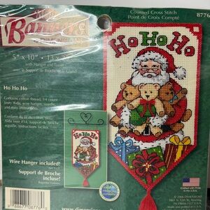 Dimensions Banners “Ho Ho Ho” Counted Cross Stitch Kit 5x10 NEW Sealed